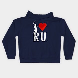 I Heart Russia white by Tai's Tees Kids Hoodie